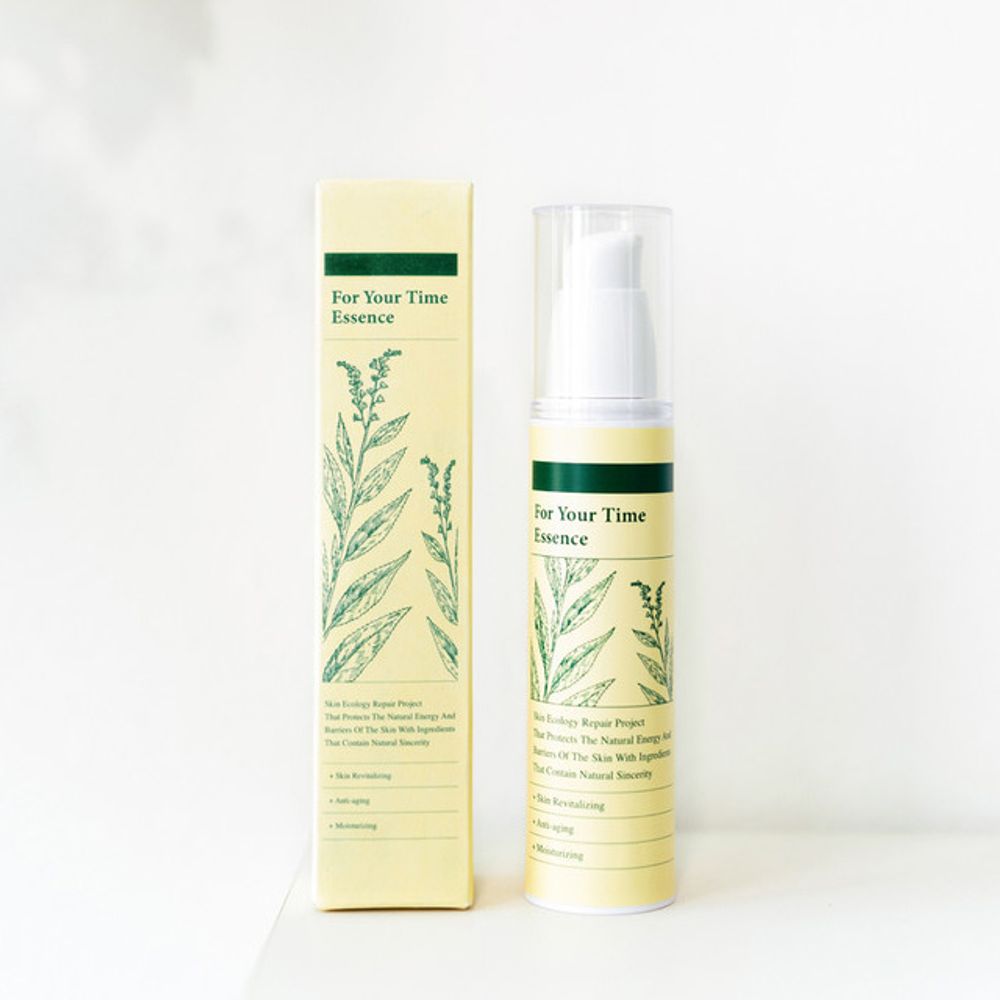 RafaRophe Skin Ecology For Your Time Essence 50ml Intensive Recovery Serum with 70% Penthorum Chinense and Premium Musk Rose Oil _ Made in KOREA